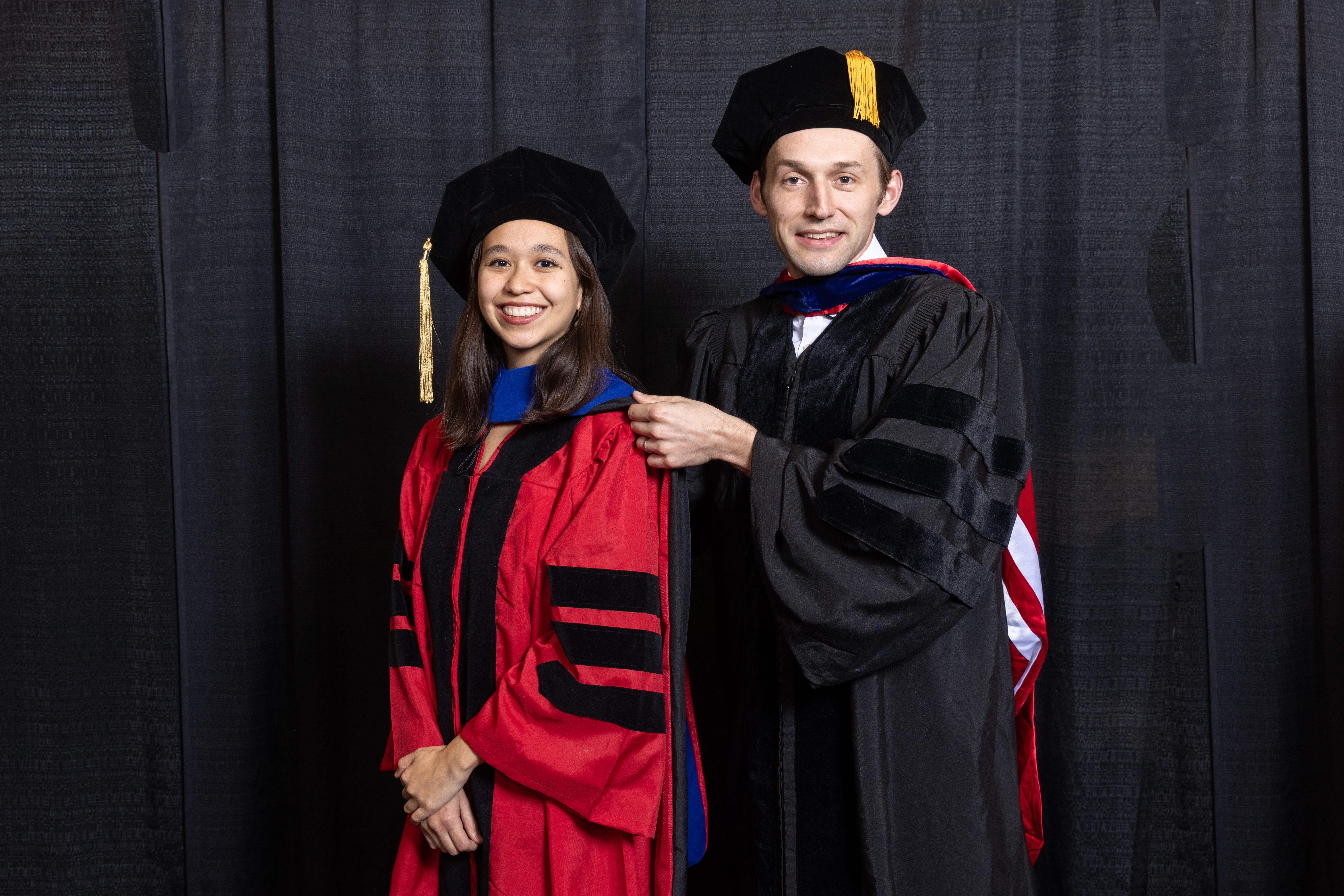Alex Townsend and Diana Halikias at graduation
